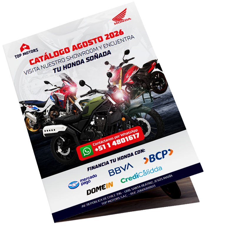 Catalogo Motos Honda Agosto 2026